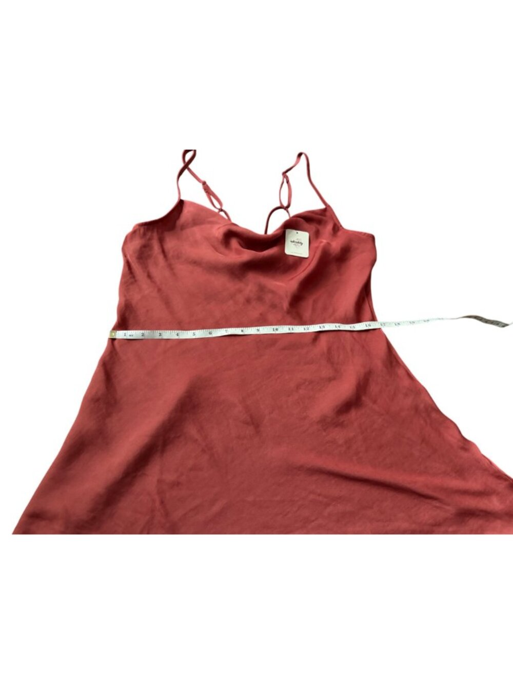 Womens Mini Slip Dress Free People Cowl Neck Sz Medium NWT - Picture 15 of 16